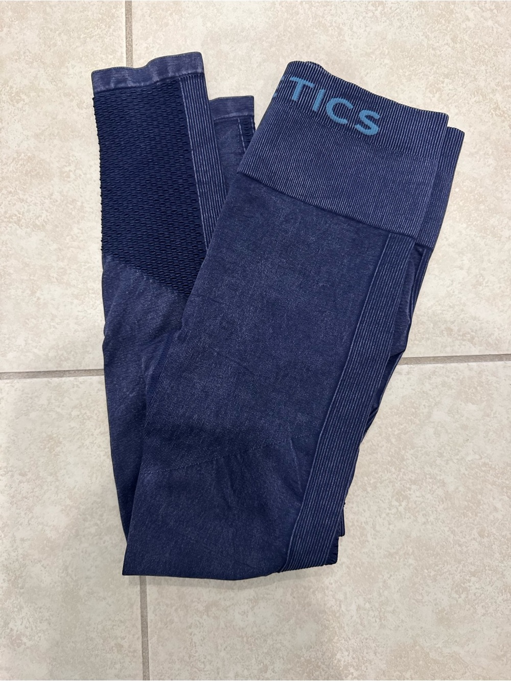 Fabletics Navy Blue High-Waist Seamless Leggings